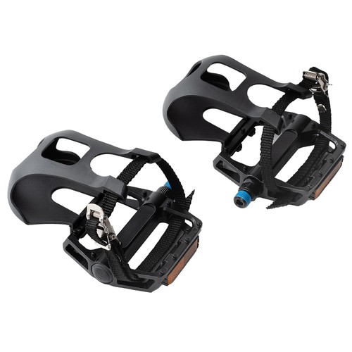 Pair bike pedals with toe - pair,